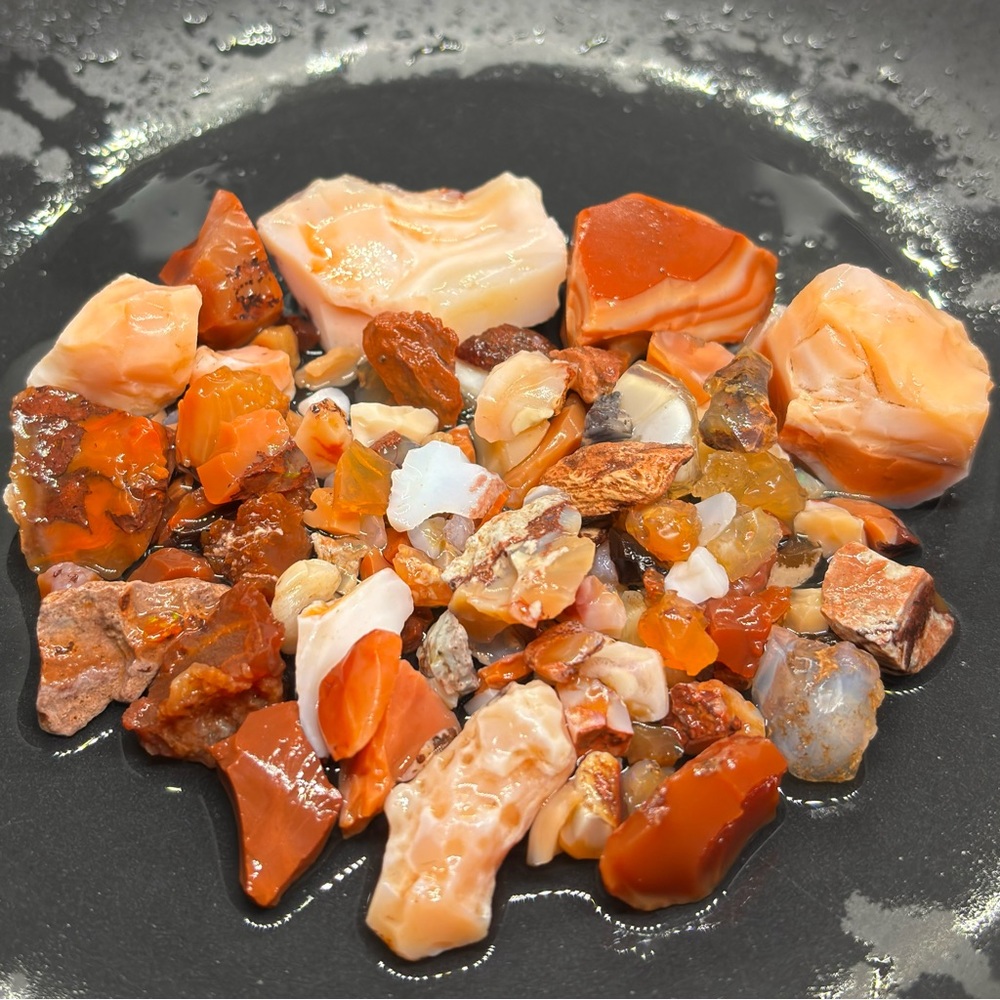 Gorgeous Solid Common Colored Mexican Fire Opal Rough Assortment